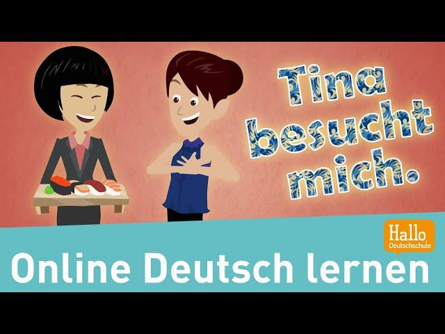 Learn German online / Tina visits me. / Vocabulary apartment / lesson 15