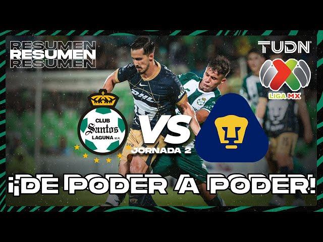 Resumen y goles | Santos vs Pumas | Liga Mx -AP2024 - J2 | TUDN