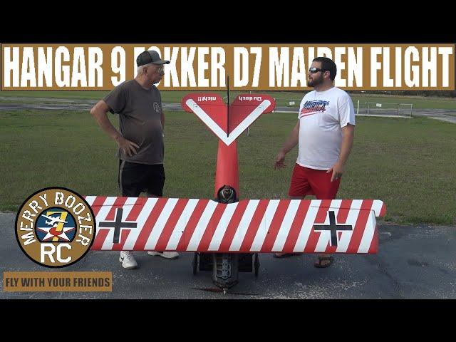 Hangar 9 Fokker D. VII 1/4 Scale Maiden Flight and first impressions. HAN2890