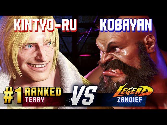 SF6 ▰ KINTYO-RU (#1 Ranked Terry) vs KOBAYAN (Zangief) ▰ High Level Gameplay