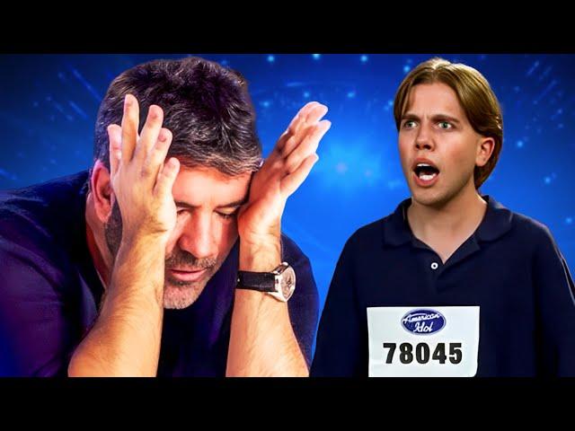 Top 10 Most CRINGEWORTHY Singers That Left Simon Cowell Speechless!