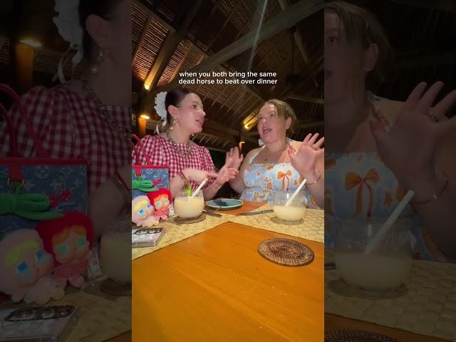 Nothing like reheating old tea for the 500th time @alismithhhh ‍↕️‍↕️‍↕️ #bali #girlstrip