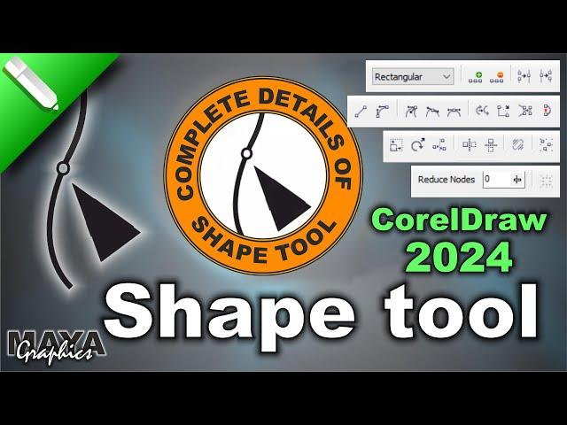 Master CorelDRAW Shape Tool in Minutes | Coredraw 2024 Shape Tool Tutorial | Maya Graphics