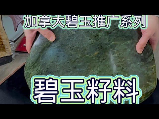 加拿大碧玉原石 河料 籽料 讲解 Canadian Jade Rough