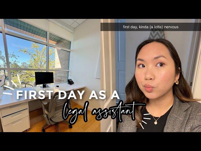 My First Day As A Legal Assistant | 9-6pm WORK VLOG