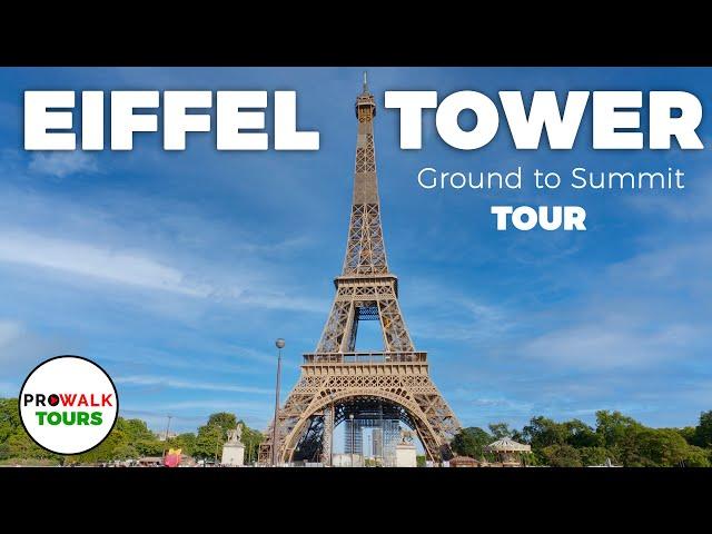 Eiffel Tower Tour - Level 1, 2 & 3 - With Captions!