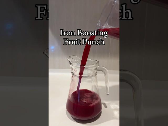 Iron Boosting Fruit Punch  #smoothierecipes #recipe