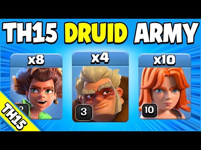 This TH15 Druid Attack is UNSTOPPABLE!!! (Clash of Clans)