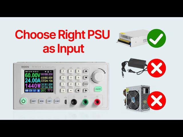 how to choose input PSU for RD power supply