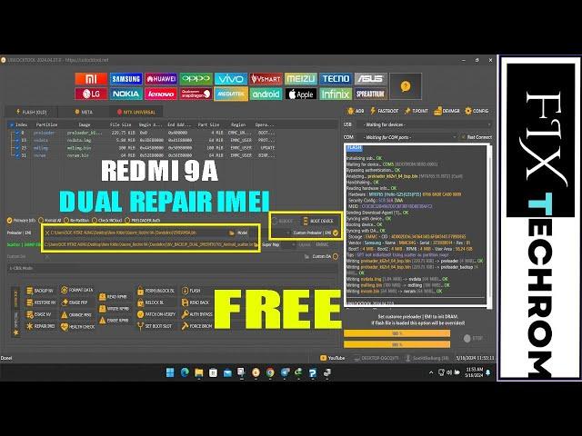 Redmi 9A Dual Repair IMEI | Fix With Unlock Tool | Unknown Baseband Fix | Permanent Solution 2024