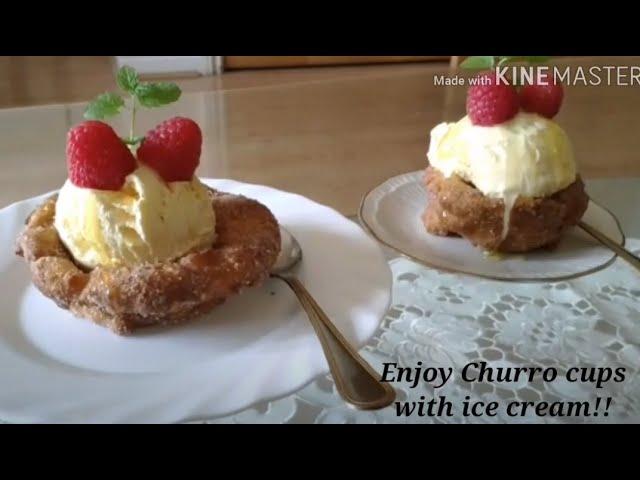 How to make Churro Ice Cream Bowl | Homemade Food by Tania