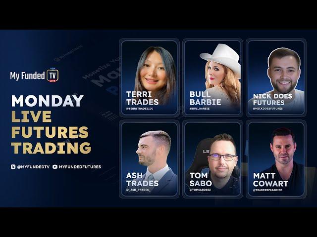 Monday: Live Futures Trading & Market Talk Amid Geopolitical Conflict | My Funded TV LIVE
