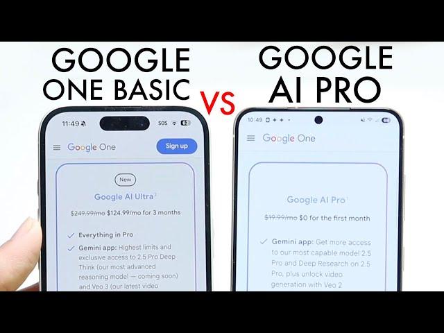 Google One Basic Vs Google AI Pro! (Which Should You Buy?)