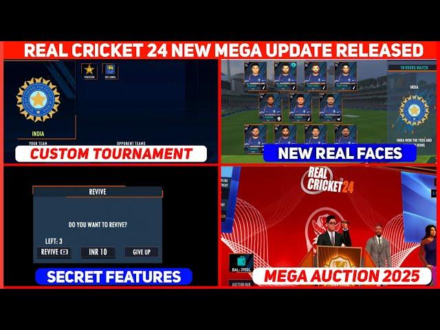 Real Cricket 24 New Update Released | Auction Update,New Tournament & More | Rc24 New Update Today