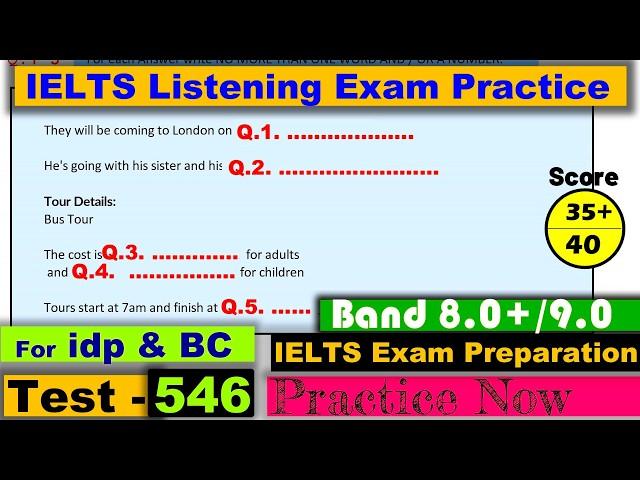 IELTS Listening Practice Test 2024 with Answers [Real Exam - 546 ]