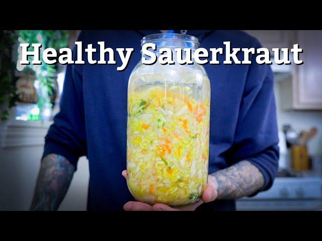 EASY Sauerkraut Recipe...With A Kick | PERFECT Probiotic Rich Food For Good Health, Meal Prep Ready