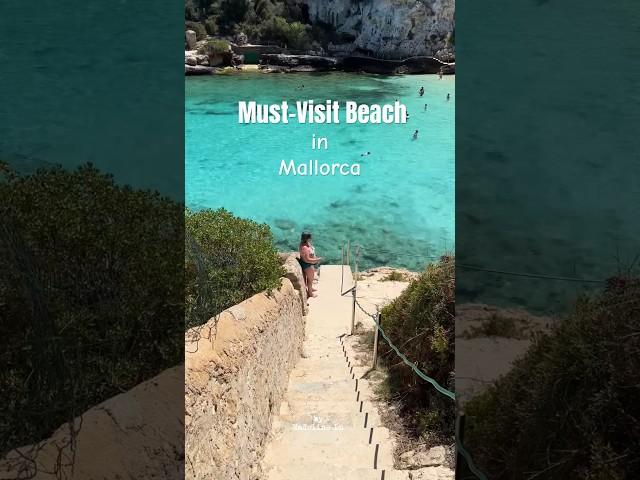 Must-Visit Beach in Mallorca: Cala Llombards. Follow to see daily luxury travel content.