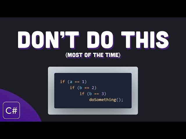 Why you should avoid many else statements | C# Tip 3