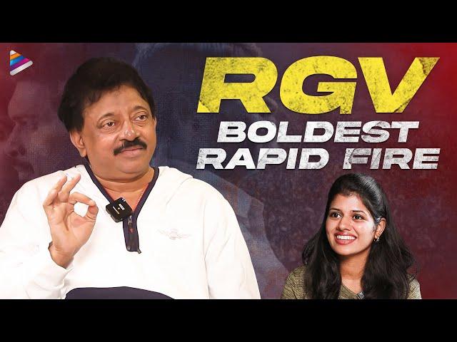 RGV Exclusive Rapid Fire | RGV Vyooham Movie Interview | Ram Gopal Varma | Telugu FilmNagar