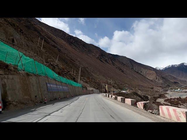 S3Ep1772 Cycling Tibet G318 Altitude 3610 meters Basu Downhill