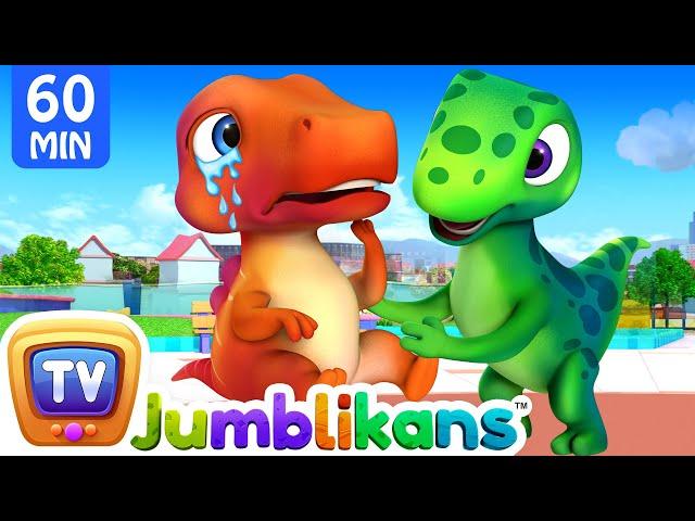 The Get Up Song   Feelings Song with Jumblikans Dinosaurs + More ChuChuTV Toddler Learning Videos