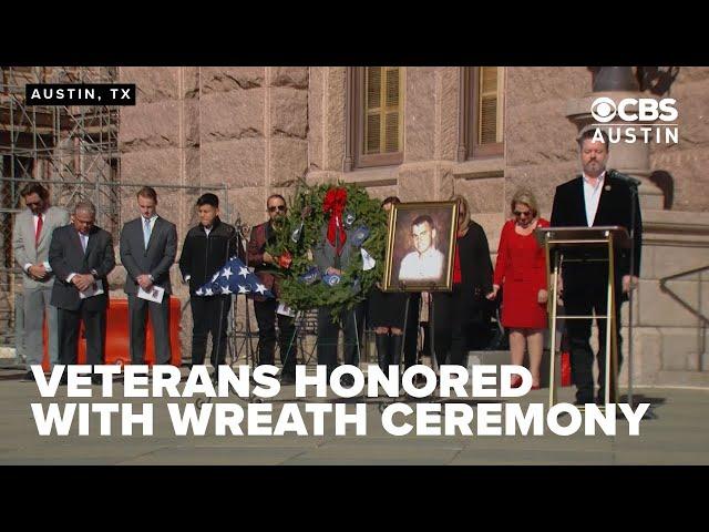 Texas veterans remembered all week in wreath-laying ceremony at state capitol