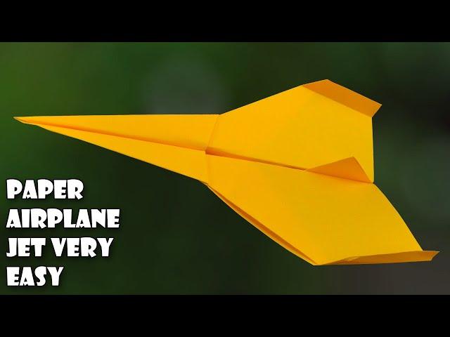 How to make PAPER AIRPLANES that fly far- easy paper plane | Paper airplane easy Making step by step