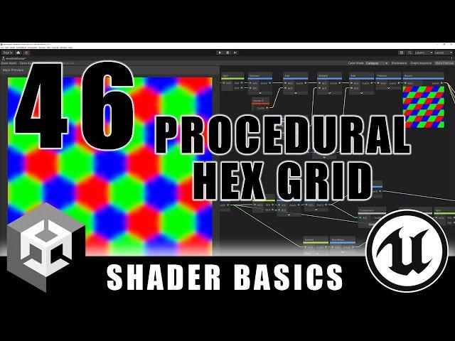 Procedural Hex Grid - Shader Graph Basics - Episode 46