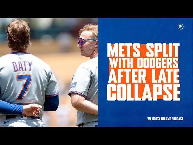 Mets Split Dodgers Series After Late Inning Collapse