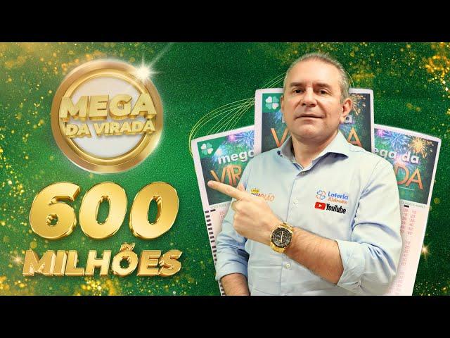 COMEÇA HOJE! MEGA DA VIRADA 2024 600 MILHÕES DE REAIS, TEMOS APOSTA MÁXIMA DE 20 DEZENAS 