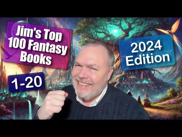 JIM'S FAVORITE Fantasy Books COUNTDOWN 2024 Edition! (#1-20)