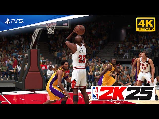 NBA 2K25 Official Full Gameplay [PS5 4K60] '01 Lakers vs '96 Bulls - Kobe Bryant vs Michael Jordan