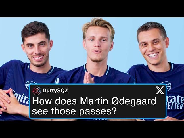 Arsenal’s Kai Havertz, Martin Ødegaard & Leandro Trossard Reply to Fans Online | Actually Us