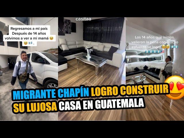 A puro trabajo: Migrante logro construir la casa de sus sueños / CUENTA EL SECRETO DE SU ÉXITO