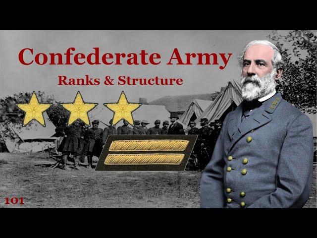 American Civil War: Confederate Army Ranks, Structure and Organisation: Mini-Documentary