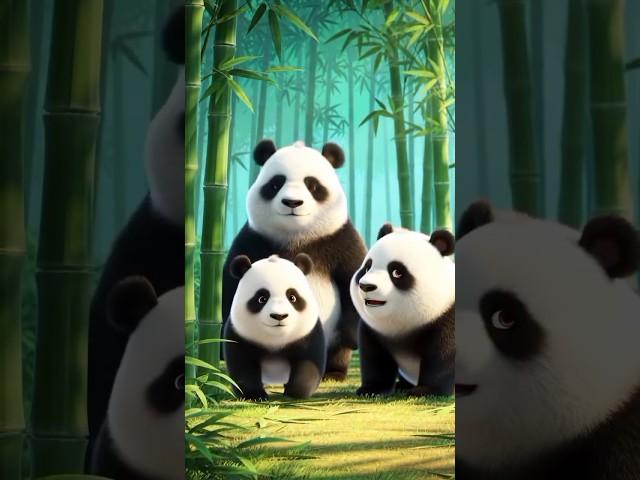 Story of a baby panda  and his family #animation #story