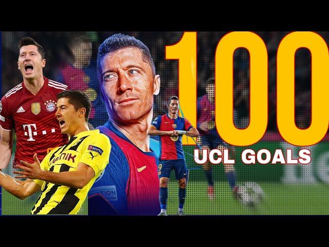 Robert Lewandowski • All 100 GOALS in the UEFA  Champions League(2011-2024)