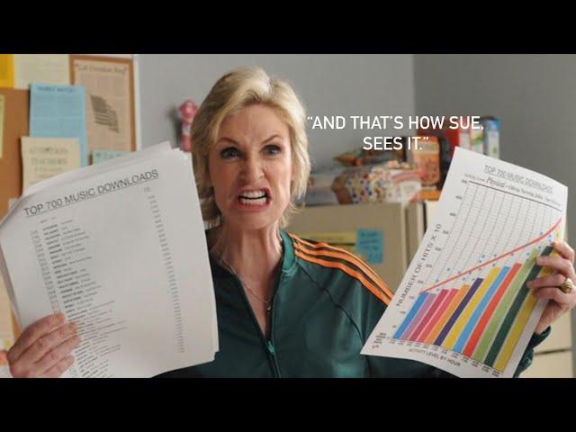 Sue Sylvester being the best character on glee. (Season one)