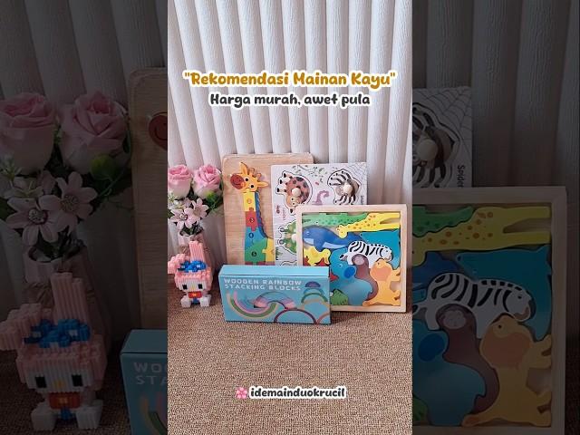 Rekomendasi mainan dari kayu, awet #mainananak #mainankayu #woodentoys #mainanedukasi