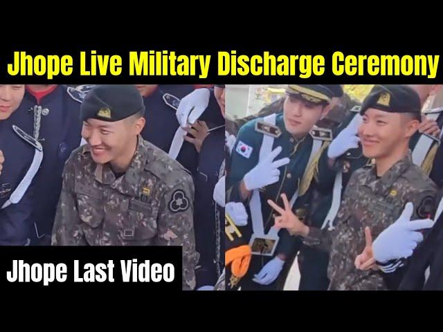 BTS Jhope Live Discharge Ceremony  | Jhope Military Last Event