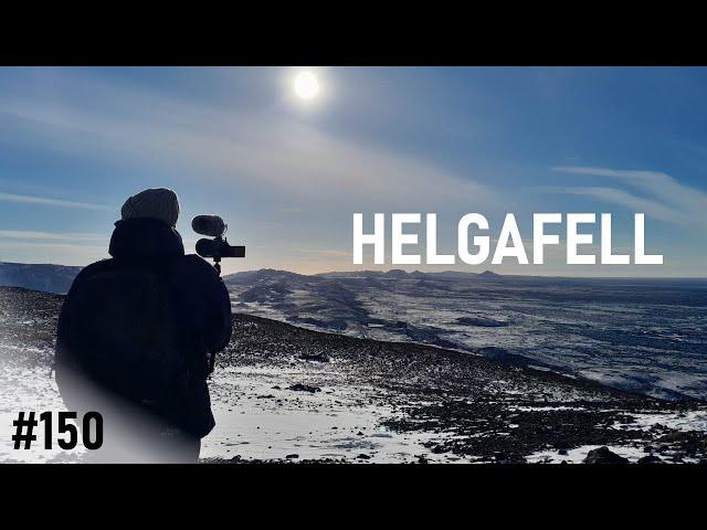 A sibling walk on Mount Helgafell