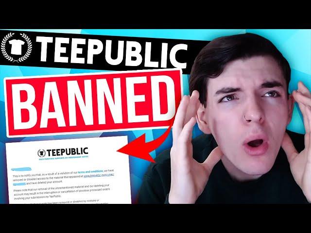 I Got BANNED On TeePublic!? (Print On Demand Journey Update)