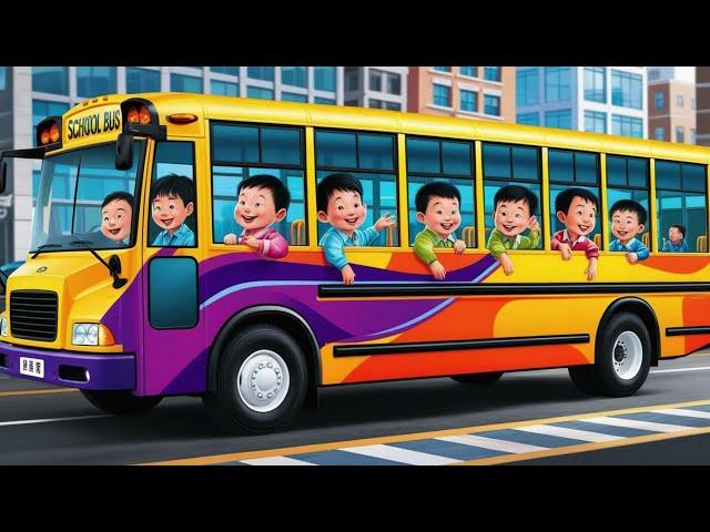 wheels on the bus song  kids toddler nursery rhyme for toddler kids song fun for kids