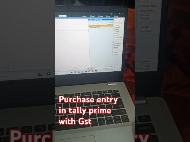 Hot to do purchase Entry in tally prime with gst #tallydata #tallypro #tallyprime #purchaseentry