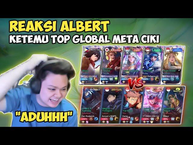 Albert's reaction to meeting Top Global Meta Ciki! Exciting Match Against Onic Albert!