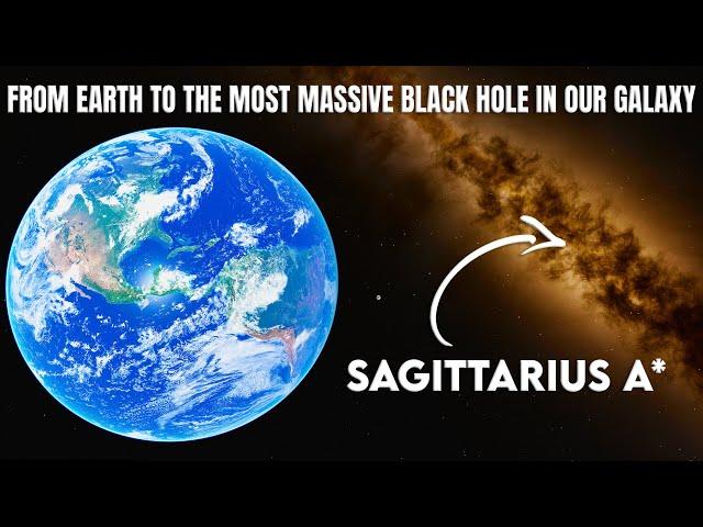 Traveling from Earth to Sagittarius A*, the Milky Way's Supermassive Black Hole – Space Engine