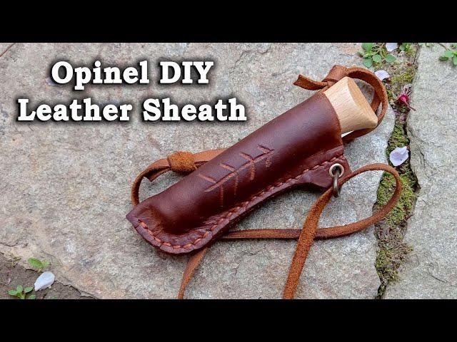 Opinel No.8 DIY leather Bushcraft knife sheath