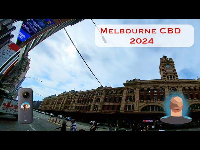 Walk in Melbourne's Central Business District (CBD) October 2023