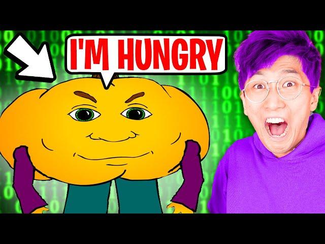 LANKYBOX Playing HUNGRY PUMPKIN!? (NEW SECRET ENDING UNLOCKED!)