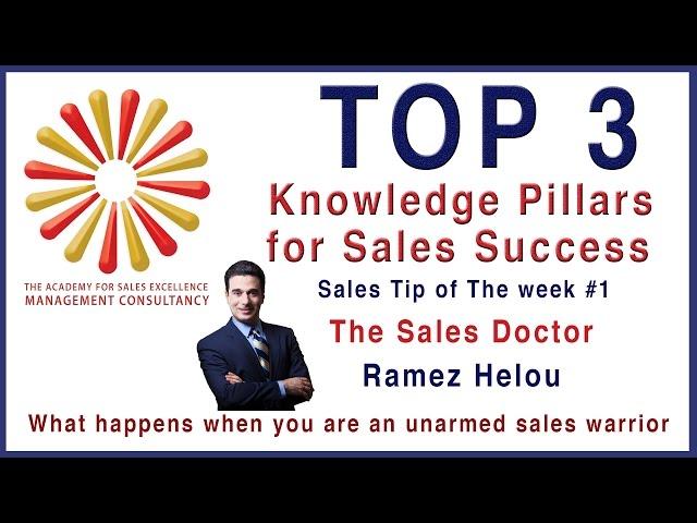 The 3 knowledge pillars for sales success